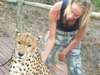 Lisa Liprini - cheetah interaction experience